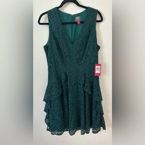 NWT Vince Camino Lace Sleevless Party Dress Size 12